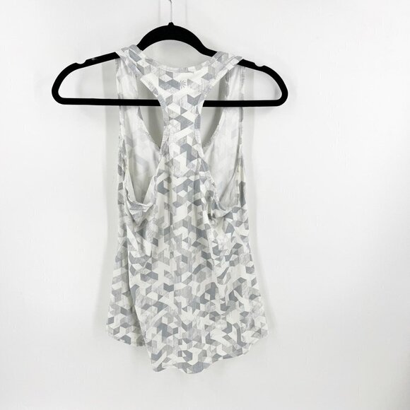 ✅ Athleta Chi Racerback Grey Tank Top Size Small - Picture 4 of 6